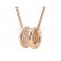 B.zero1 Pave Diamond Pendant with Rose Gold Chain