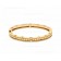 B.zero1 Rock 18kt Yellow Gold Bracelet with Studded Spiral and Pave Diamonds on the Edges