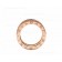 2020 New B.zero1 Rock 2-band Ring in 18kt Rose Gold with Studded Spiral and Black Ceramic Inserts on the Edges