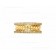 2020 New B.zero1 Rock 2-Band Ring in 18kt Yellow Gold with Studded Spiral and Pave Diamonds on the Edges