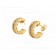 B.zero1 Rock Earring with 18kt Yellow Gold Pendant with Studded Spiral Pave Diamonds on the Edges