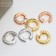 B.zero1 Small Rose Gold and Pave Diamond Hoop Earrings