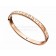 Bangle Bracelet in Pink Gold with Diamonds