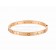 Bangle Bracelet in Rose Gold with 12 Diamonds