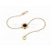 Bracelet in Yellow Gold with Onyx