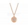 necklace Pink Gold with Onyx and Pave Diamonds