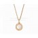 Cheap necklace Rose Gold Chain with Mother of Pearl