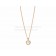 Pendant with Pink Gold Chain with Mother of Pearl and Onyx Pave Diamonds