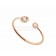 Cheap Rose Gold Flip Bracelet Set with Mother of Pearl and Carnelian Elements