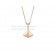 Divas Dream Necklace Rose With Pave Diamonds