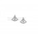 DIVAS Dream Openwork Earrings White Gold Set with Pave Diamonds and a Central Diamond