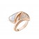 DIVAS Dream Ring Rose Gold with Mother of Pearl and Pave Diamonds