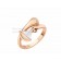DIVAS Dream Ring Rose Gold with Mother of Pearl and Pave Diamonds