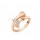 DIVAS Dream Ring Rose Gold with Pave Diamonds