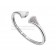 DIVAS Dream White Gold Bracelet with Mother of Pearl and Pave Diamonds