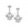 DIVAS Dream White Gold Earrings with Pave Diamonds