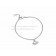 DIVAS Dream White Gold Openwork Bracelet with White Gold Pendant Set with Pave Diamonds