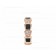 Medium Serpenti Viper 18k Rose Gold Ring with Onyx Elements and Pave Diamonds