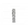 Medium Serpenti Viper Wedding Band in 18k White Gold With Full Pave Diamonds