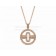Parentesi Necklace Pink Gold with Pave Diamonds