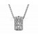 Parentesi White Gold Pendant with Pave Diamonds