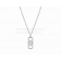 Parentesi White Gold Necklace with Full Pave Diamonds