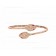 Serpenti 18K Rose Gold Bracelet set with Rubellite Eyes and Pave Diamonds