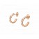 Serpenti Viper 18K Rose Gold Earrings with Mother of Pearl Elements and Pave Diamonds