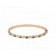 Serpenti Viper 18K Rose Gold thin Bangle Bracelet set with Malachite Elements