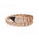 Serpenti Viper One-Coil Bracelet in 18K Rose Gold set with Full Pave Diamonds and an Onyx Element on the Head
