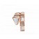 Serpenti Viper One-Coil Ring in 18K Rose Gold with Mother-of-Pearl Elements and Demi Pave Diamonds