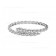 Serpenti Viper One-coil Thin Bracelet in 18K White Gold and Full Pave Diamonds
