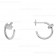 Replica Cartier Juste Un Clou Small Earring White Gold Wiht Diamonds B8301431