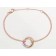 Replica Cartier Trinity Bracelet White Gold/Yellow God with Pink Diamonds For Womens