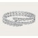 Serpenti Viper Two-Coil 18K White Gold Bracelet set with Pave Diamonds