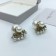 Replica Top Sale Dior J??Adior Antique Gold-finish Metal White Resin JAdior Signature Stud Earrings For Ladies Price Online