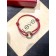 Replica Trinity de Cartier Bracelet 18k gold diamond Red Cotton
