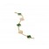 Replica Van Cleef Arpels Vintage Alhambra Bracelet 5 motifs With Diamonds and Malachite