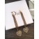 Retro Style Dior La Petite Tribale Heart Motif Paved Diamonds Link Tassel Female Brass Premium replica Drop Earrings Price List