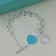 Return to Tiffany Heart Tag Toggle Bracelet in Silver Blue/Pink/Red