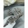 Serpenti Large Emerald and Diamond Bracelet White Gold