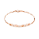 Tiffany Atlas Pierced Bar Bracelet With Crystals Rose Gold Newest Design Design Classy GRP07000/GRP09073