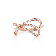 Tiffany Bow Ring Rose Gold & Silver Newest Design Diamonds Fashion Women Jewelry GRP08657/GRP08656