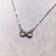 Tiffany Infinity Pendant Chain Necklace Diamonds Sterling Silver Christmas Gift Fashion Jewelry