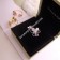 Premium replica Van Cleef Arpels Frivole Between the Finger Ring Yellow Gold with Diomonds Couple Style