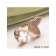 Van Cleef Arpels Luck Alhambra Between The Finger Ring Pink Gold With White and Grey Mother Of Pearl
