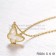 Van Cleef Arpels Lucky Alhambra Butterfly Necklace Yellow Gold With White Mother Of Pearl