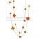Van Cleef & Arpels Magic Alhambra Necklace Yellow Gold 16 Motifs With Red Onyx Tigers Eye Mother Of Pearl