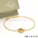 Van Cleef & Arpels Sweet Alhambra Bracelet Yellow Gold With Tigers Eye Mother Of Pearl