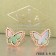 Van Cleef & Arpels Sweet Alhambra Butterfly Earrings Pink Gold With Gray Mother Of Pearl